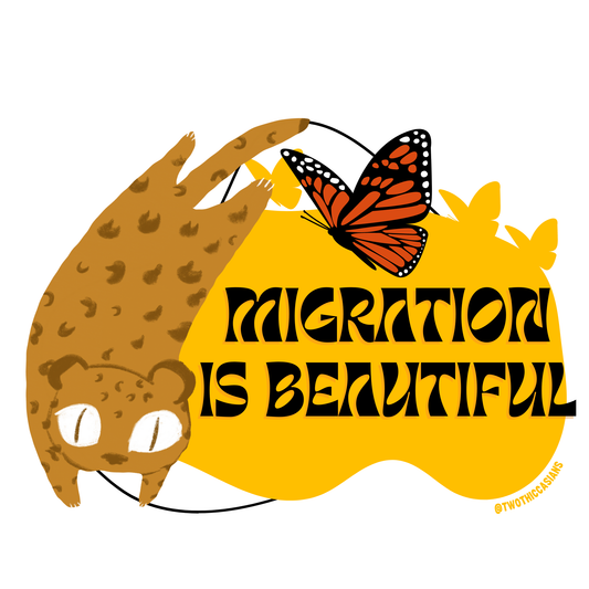 Migration is Beautiful Sticker