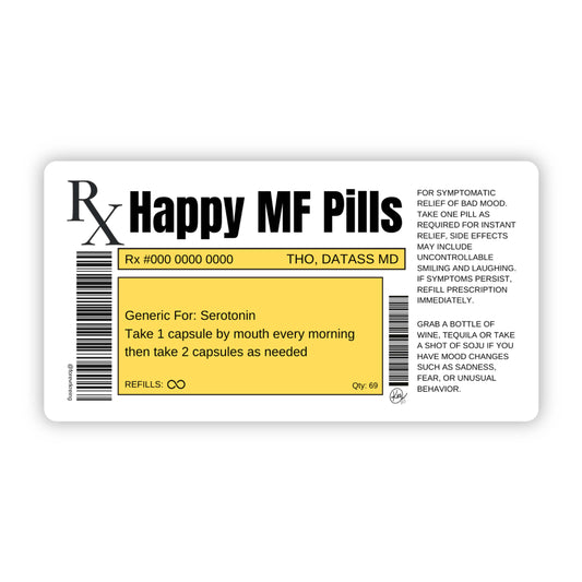 MF Pill Sticker