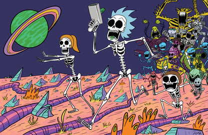 "Skeletoon" Art Prints - Postcard Size